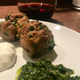 I ate the meatballs and pesto with plain Greek yogurt and toasted pita. And wine.